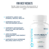 Revive MD Men's Daily Wellness Supplement | 60 Vegetarian Capsules