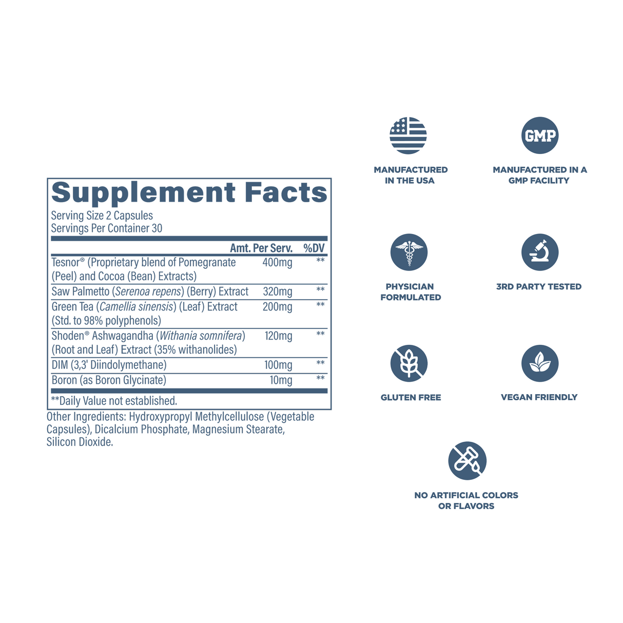 Revive MD Men's Daily Wellness Supplement | 60 Vegetarian Capsules