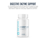 Revive MD Digest Aid Supplement | Digestive Enzymes, Probiotics & Prebiotics | 90 Capsules