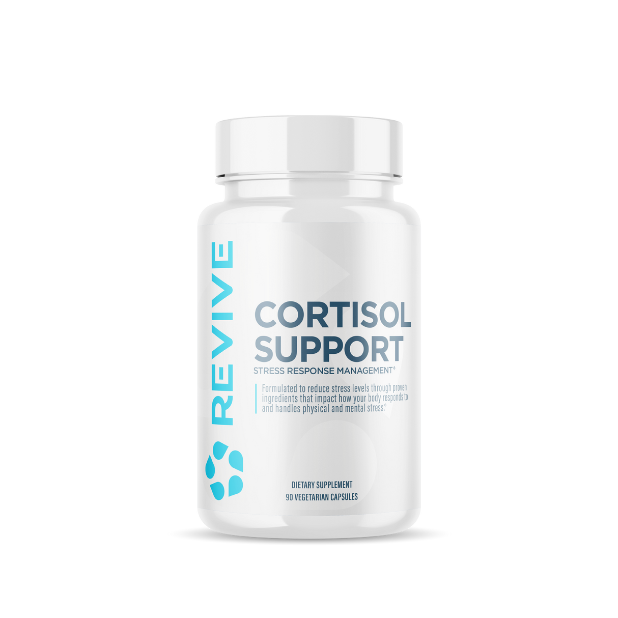 Revive MD Cortisol Manager | Magnesium & L-Theanine | 90 Vegetarian Capsules | 30 Servings
