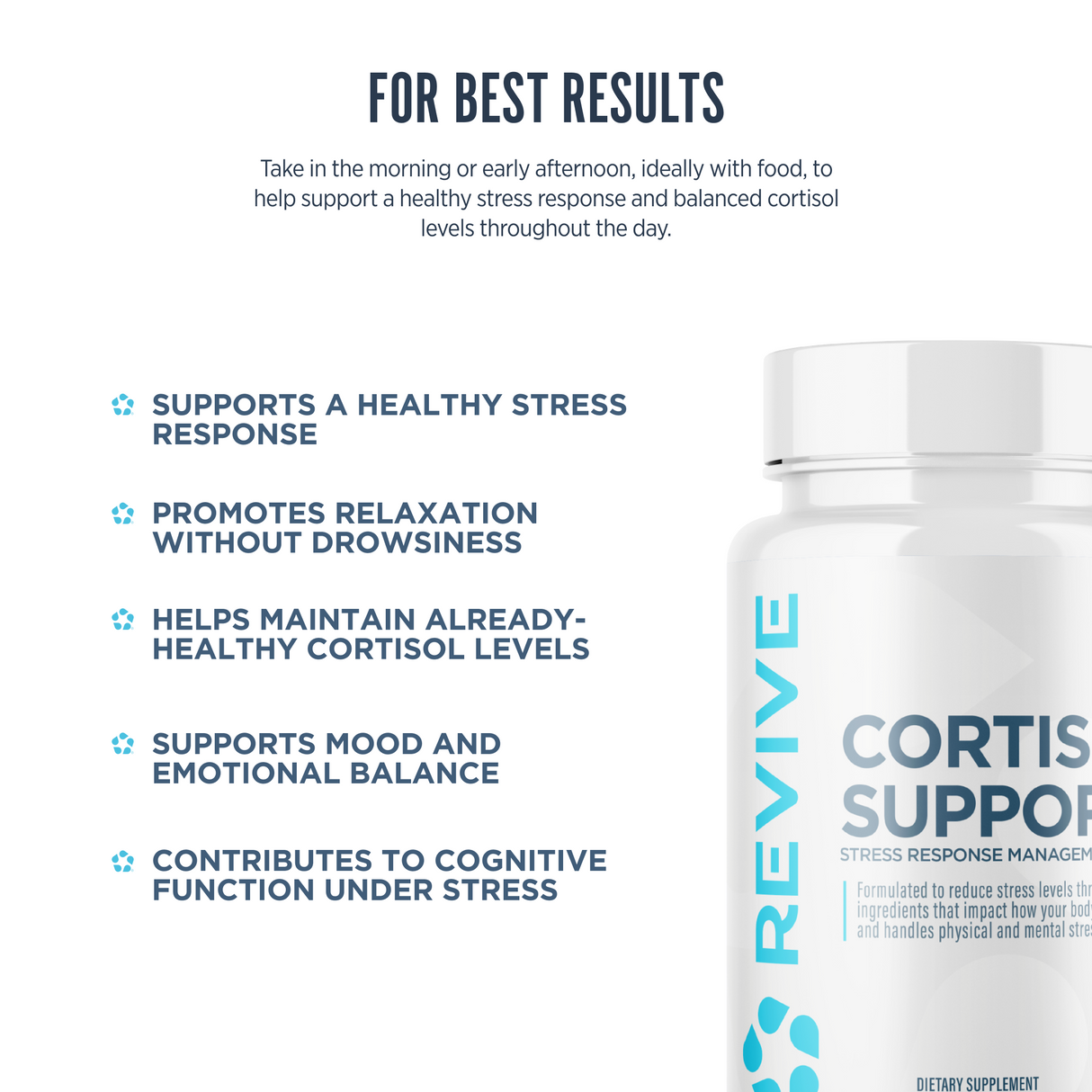 Revive MD Cortisol Manager | Magnesium & L-Theanine | 90 Vegetarian Capsules | 30 Servings