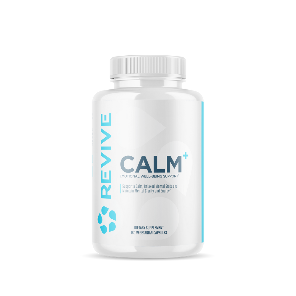 Revive MD Calm Supplement | L-Theanine, GABA & 5-HTP | 180 Capsules | 30 Servings