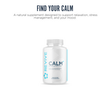 Revive MD Calm Supplement | L-Theanine, GABA & 5-HTP | 180 Capsules | 30 Servings