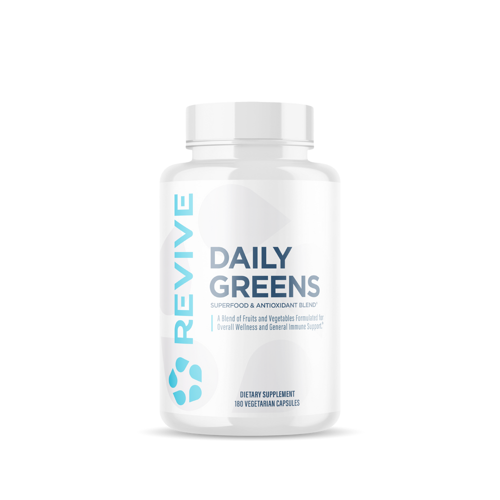 Revive MD Daily Greens 180 Capsules | Superfood Blend | 60 Servings