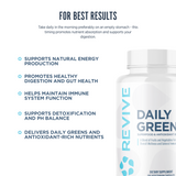 Revive MD Daily Greens 180 Capsules | Superfood Blend | 60 Servings