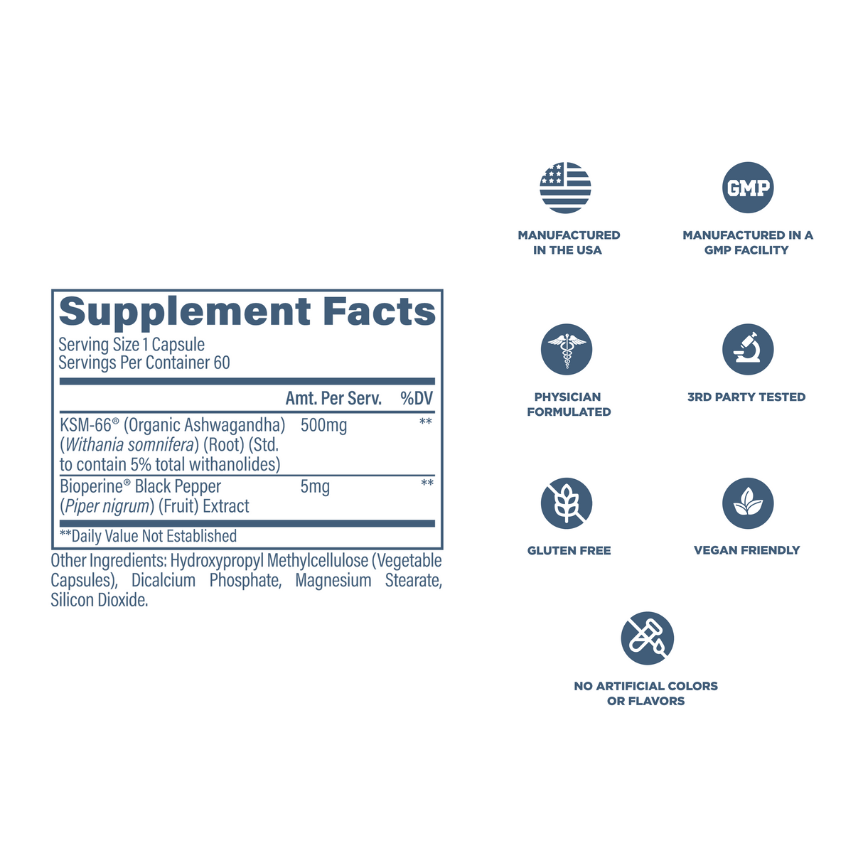 Revive MD KSM-66 Ashwagandha Supplement | 60 Veg Capsules