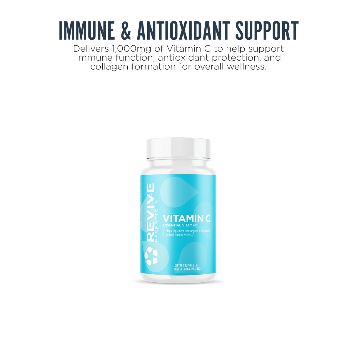 Revive MD Vitamin C 1000mg | 200 Vegetarian Capsules | 30 Servings