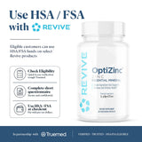 Revive MD OptiZinc 50mg Supplement | 60 Capsules | 60 Servings
