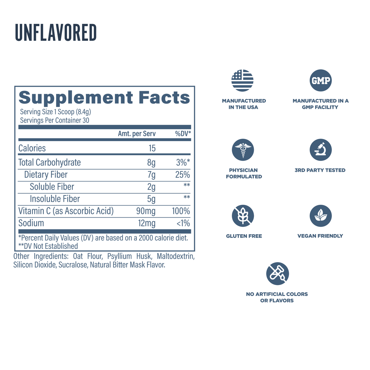 Revive MD Fiber Supplement Powder | 5g Dietary Fiber | 30 Servings