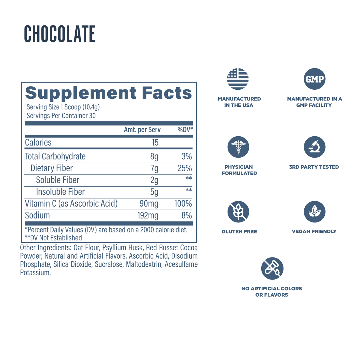 Revive MD Fiber Supplement Powder | 5g Dietary Fiber | 30 Servings