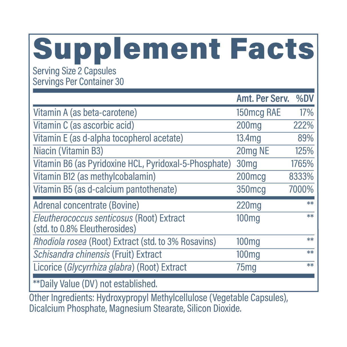 Revive MD Adrenal Support Supplement | Rhodiola Rosea & Ashwagandha | 30 Servings