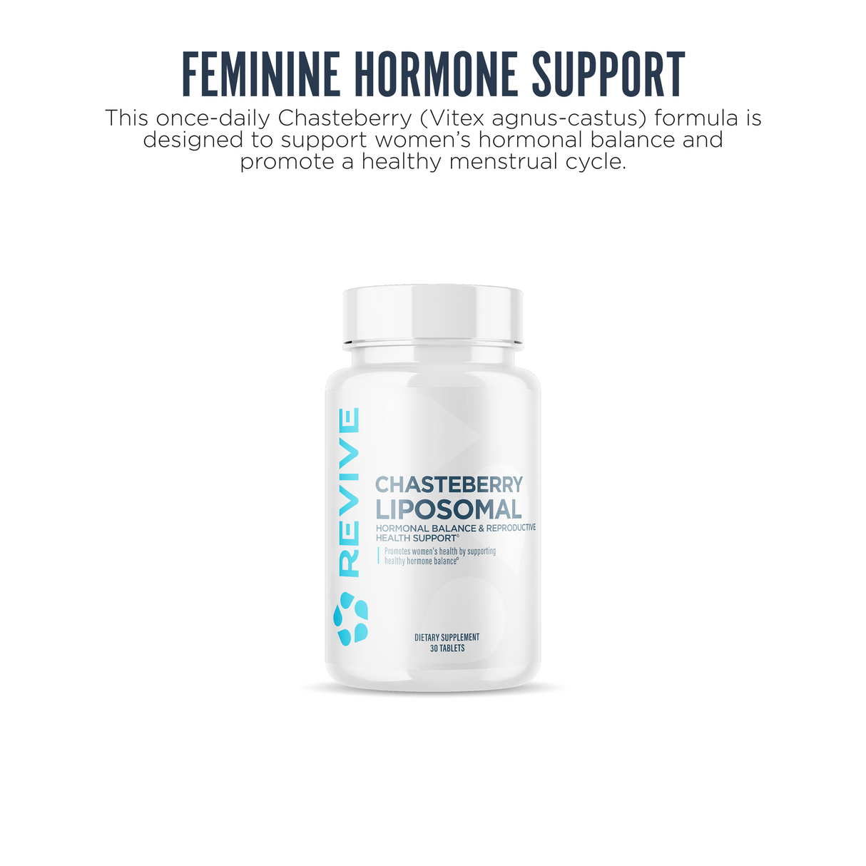 Revive MD Chasteberry Liposomal Supplement | Vitex Agnus-Castus | 30 Tablets