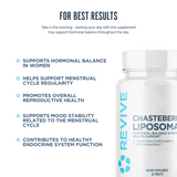 Revive MD Chasteberry Liposomal Supplement | Vitex Agnus-Castus | 30 Tablets