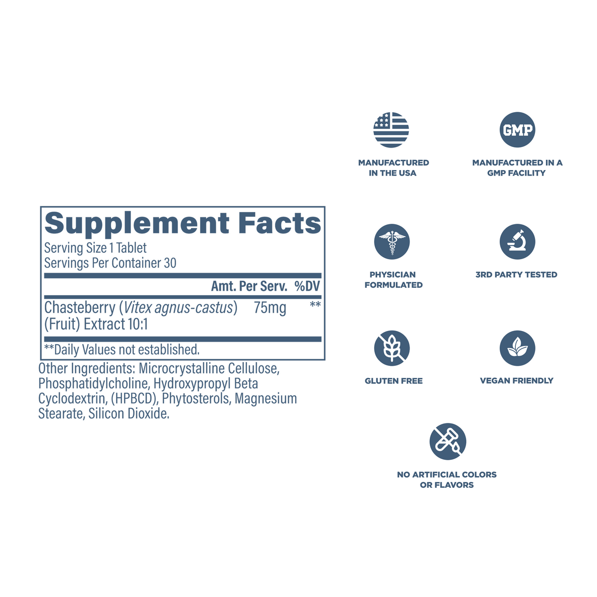 Revive MD Chasteberry Liposomal Supplement | Vitex Agnus-Castus | 30 Tablets