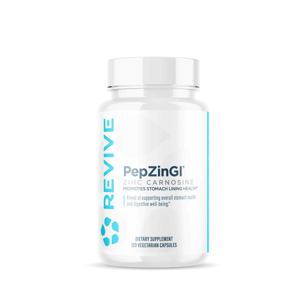 Revive MD PepZincGI Carnosine Supplement | Zinc & L-Carnosine | 120 Capsules | 60 Servings