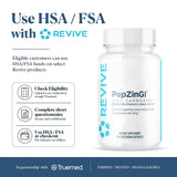 Revive MD PepZincGI Carnosine Supplement | Zinc & L-Carnosine | 120 Capsules | 60 Servings