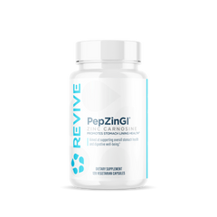 Revive MD PepZincGI Carnosine Supplement | Zinc & L-Carnosine | 120 Capsules | 60 Servings