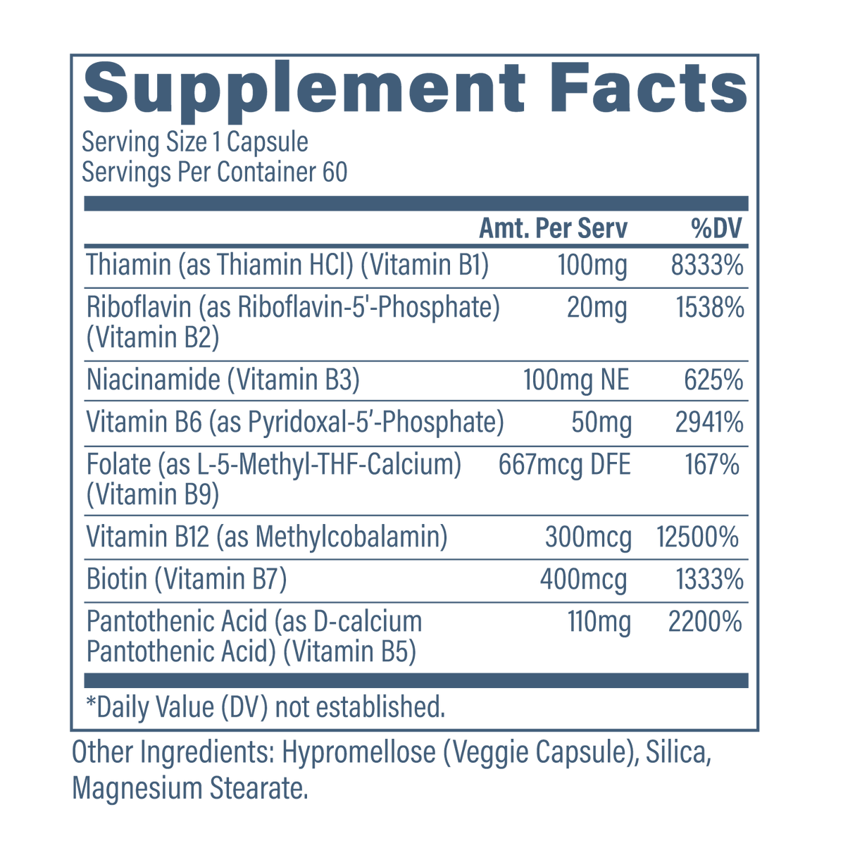 Revive MD B-Complex Supplement | Vitamin B12 Complex | 60 Servings