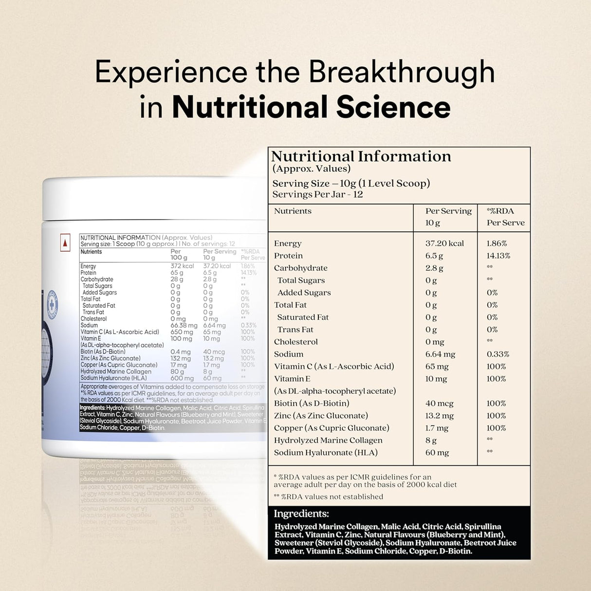 wellbeing nutrition pure korean marine collagen peptides supplement for skin 