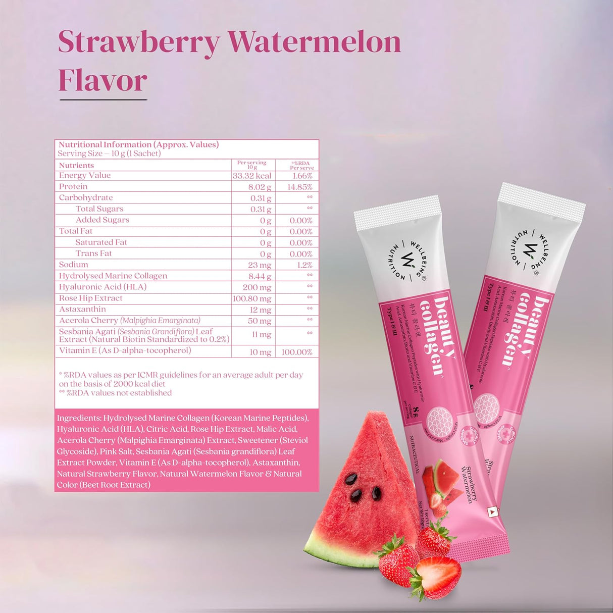 wellbeing nutrition beauty korean marine collagen 