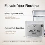 wellbeing nutrition 100% pure micronised creatine powder monohydrate and hcl 