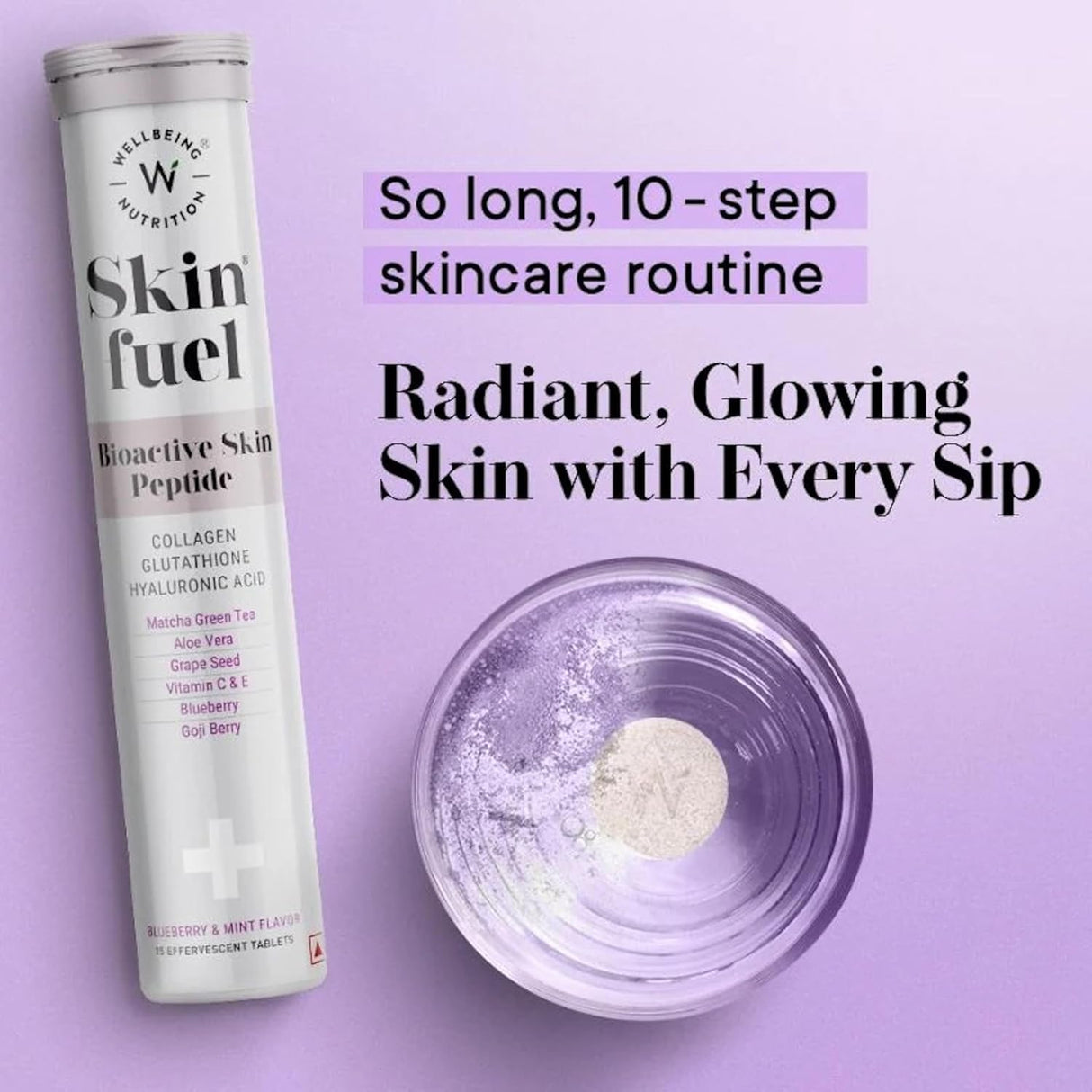 wellbeing nutrition skin fuel glutathione tablets for glowing skin 