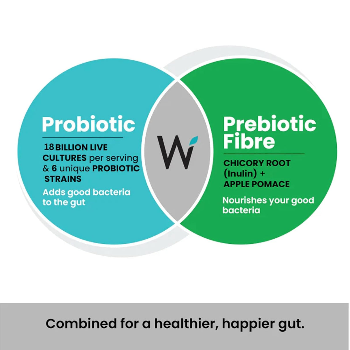 wellbeing nutrition daily probiotics and prebiotics gut health supplement 