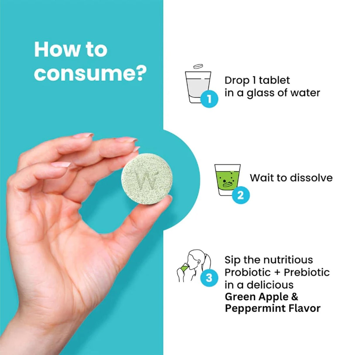 wellbeing nutrition daily probiotics and prebiotics gut health supplement 