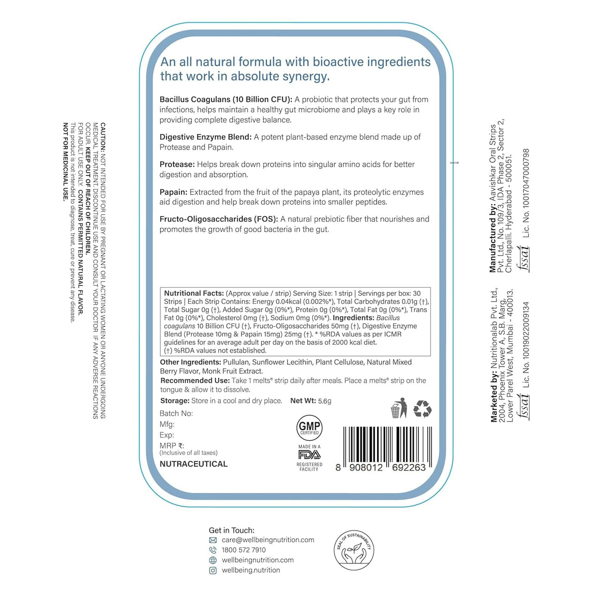 wellbeing nutrition melts healthy gut 