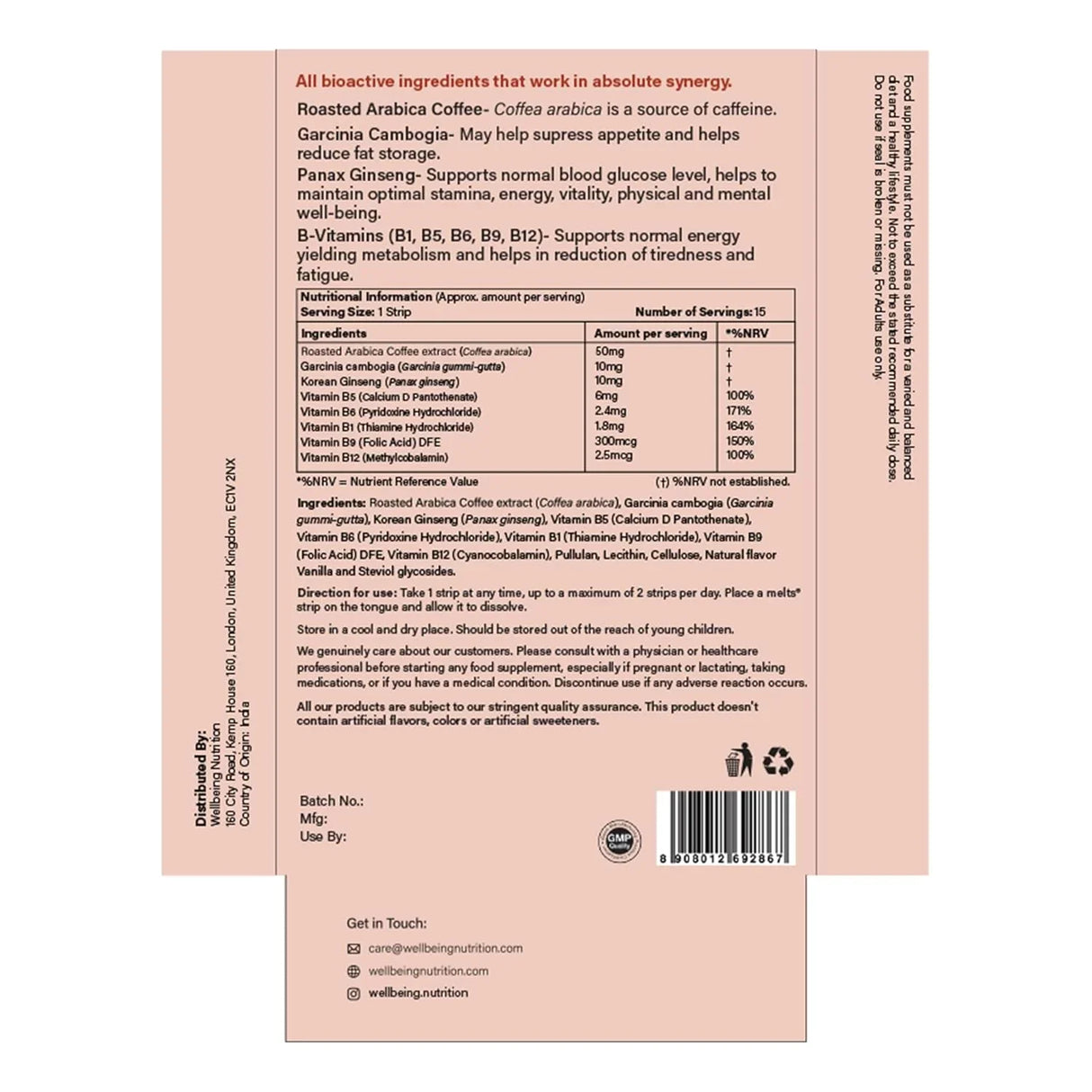 wellbeing nutrition slim coffee meltsâ® 