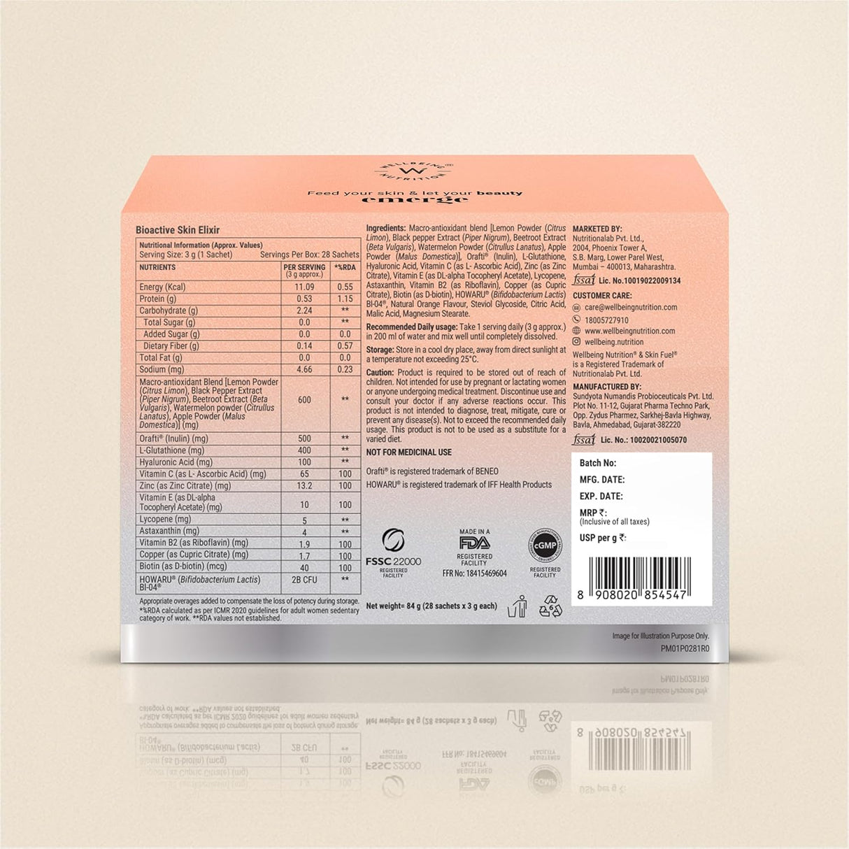 wellbeing nutrition skin fuel pro 