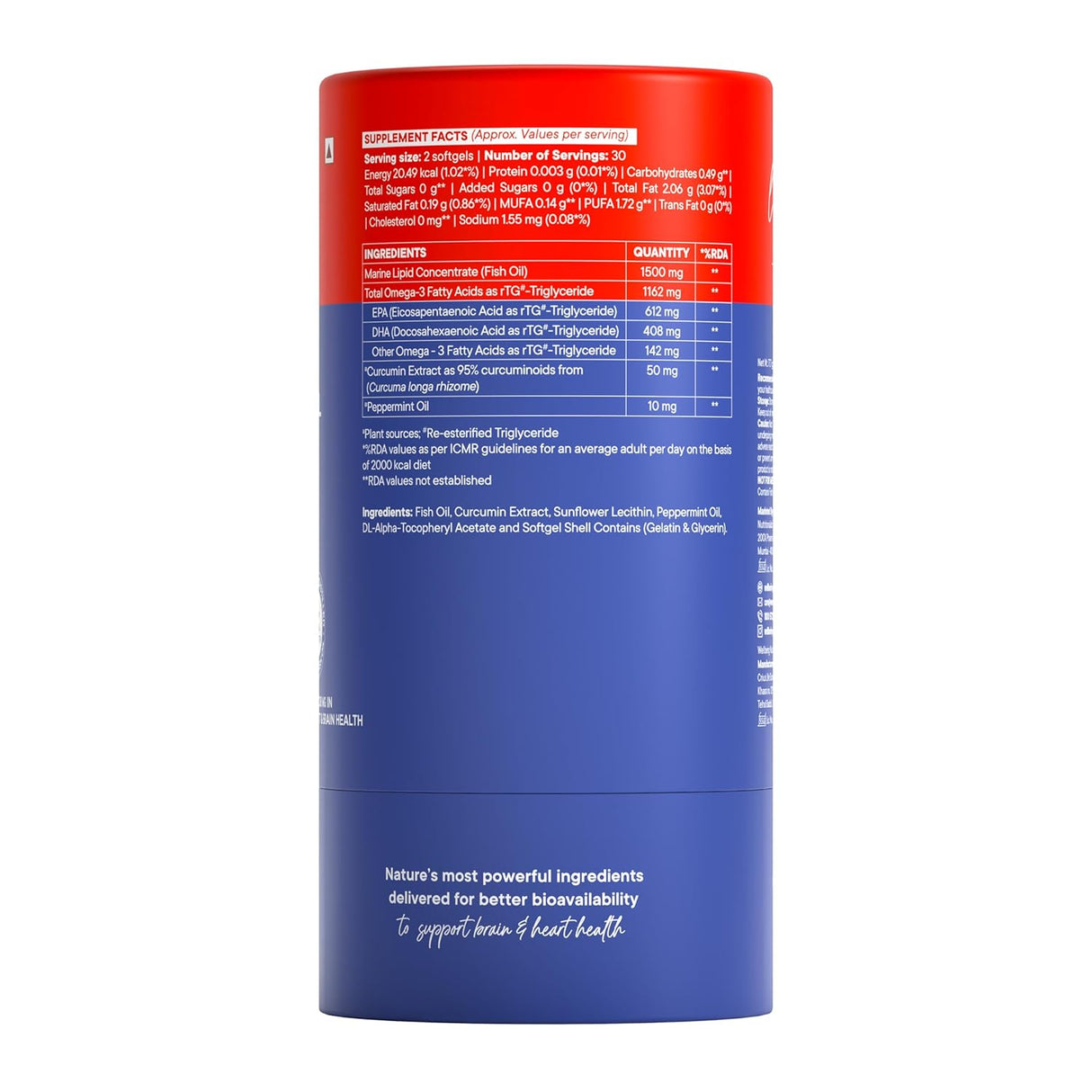 wellbeing nutrition slow 3x strength omega 3 fish oil capsules 