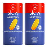 wellbeing nutrition slow 3x strength omega 3 fish oil capsules 