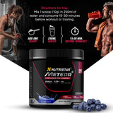 Nutristar Pre-to-Intra Workout Stack | Meteor Pre Workout (30 Servings) + Reset BCAA Plus (35 Servings) + 700ml Shaker
