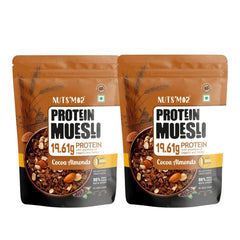 Nuts'Mor Protein Muesli - 900 Gm | 18 Servings (Pack of 2)