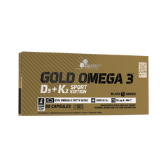 Olimp Sport Nutrition Gold Omega 3 with Vitamin D3 500 IU & K2 | 60 Capsules