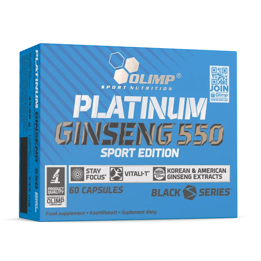 Olimp Sport Nutrition Platinum Ginseng 550 Sport Edition | 60 Capsules