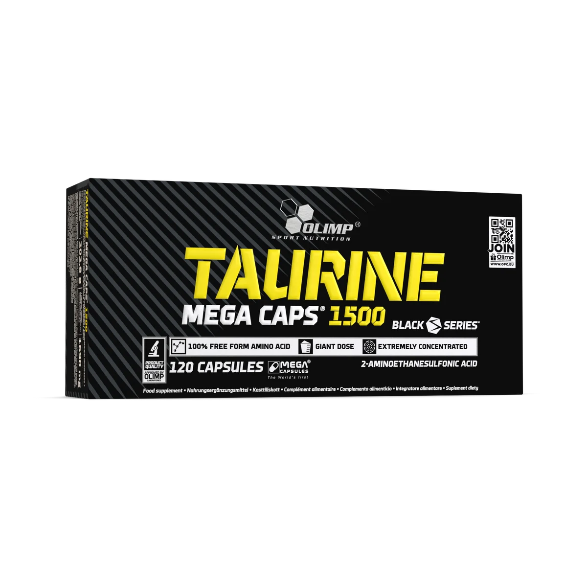 Olimp Sport Nutrition Taurine Capsules 1500mg | 120 Mega Capsules