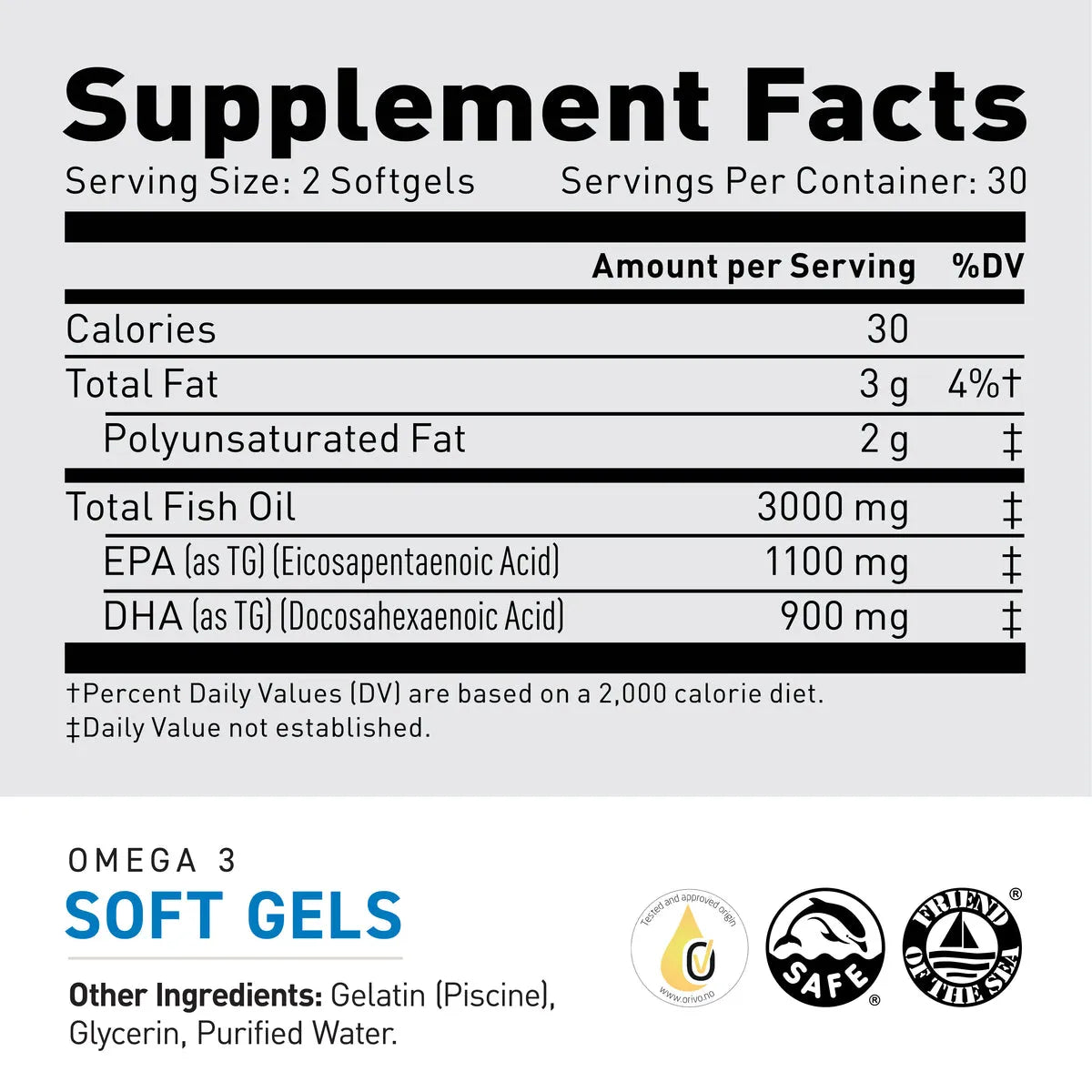 Kaged Omega-3 Capsules - 30 Servings