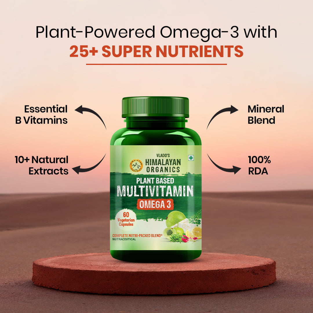 Himalayan Organics, Vegan Omega 3 with Multivitamin EPA DHA 