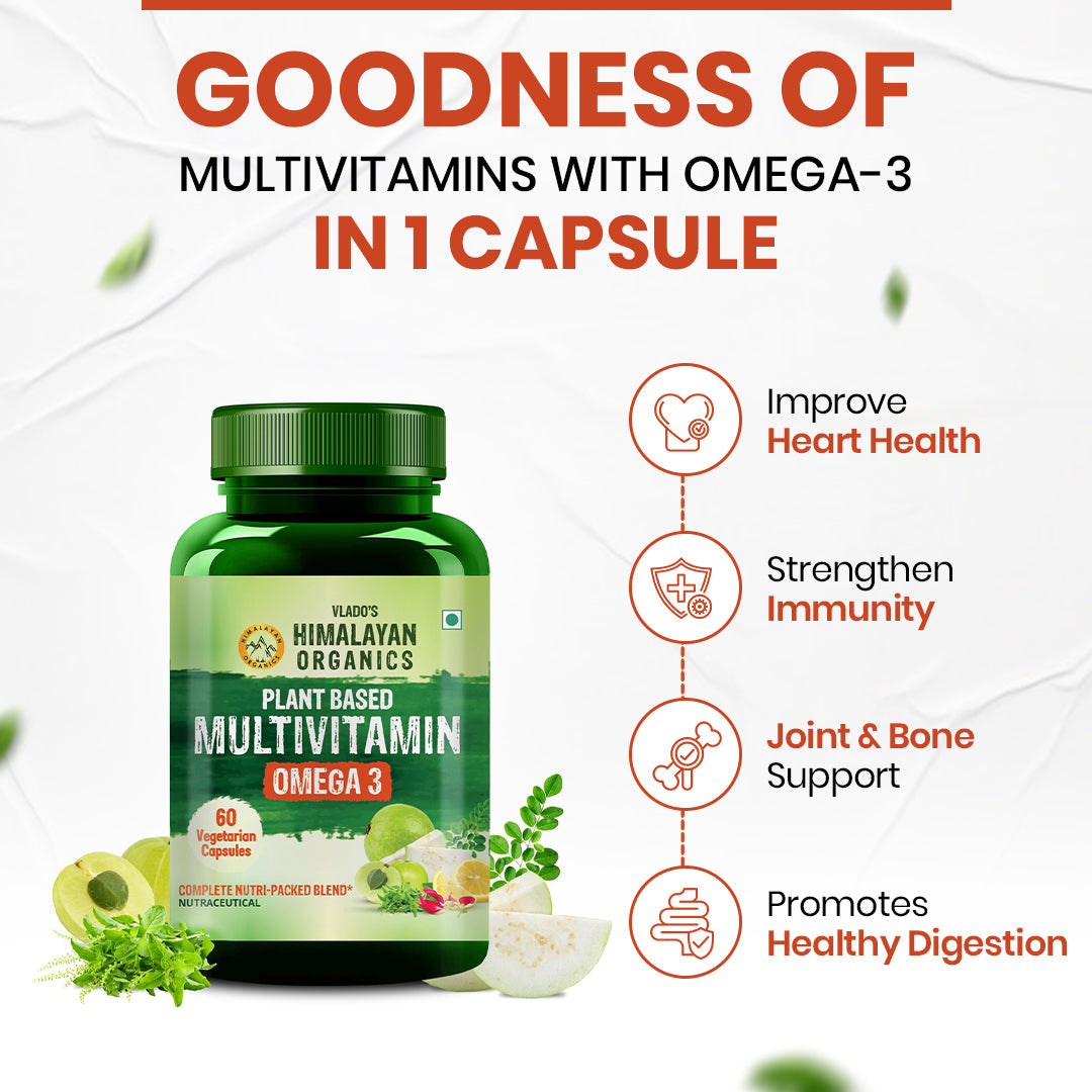 Himalayan Organics, Vegan Omega 3 with Multivitamin EPA DHA 