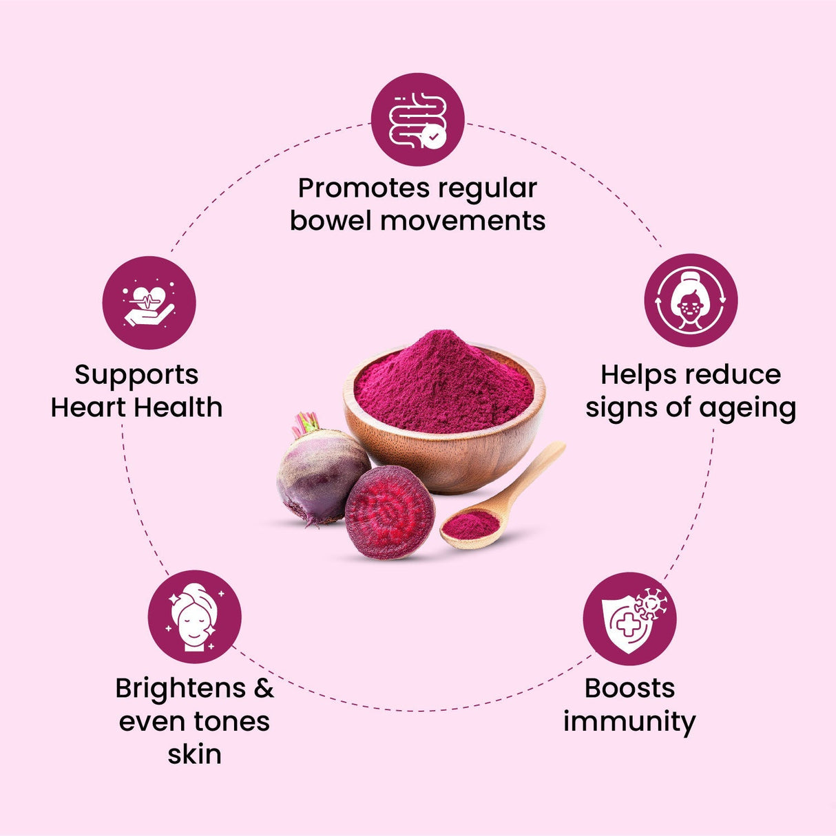 Vlado's Himalayan Organics, Beetroot Powder, Skin & Energy Booster - 100g