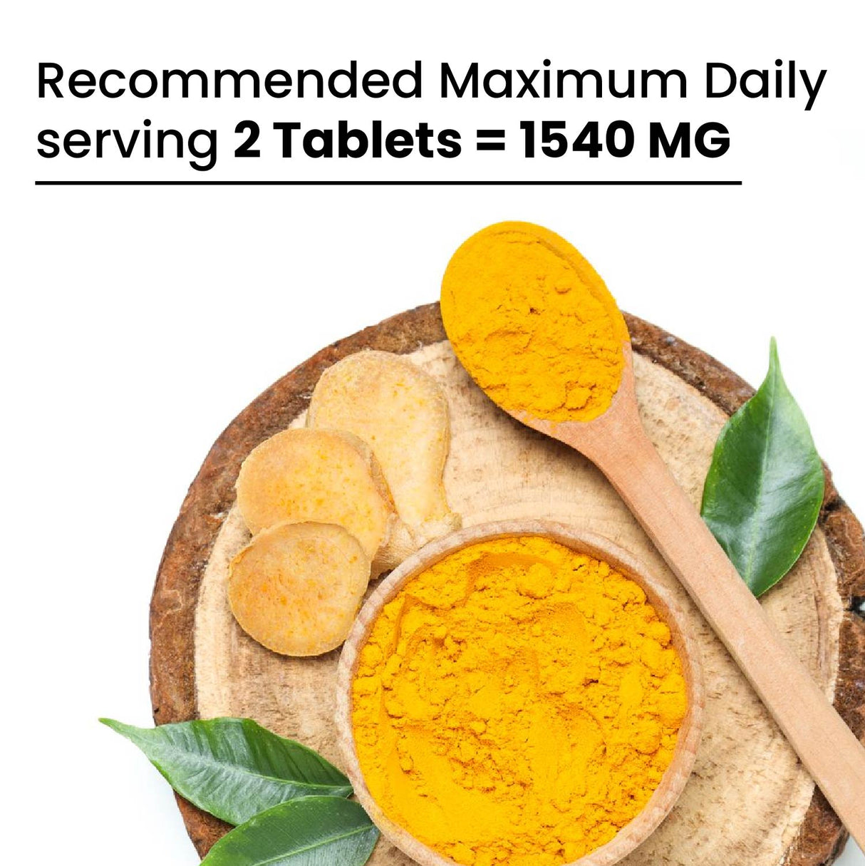 Vlado's Himalayan Organics, Curcumin Tablets 1500mg with Black Pepper, Anti-Inflammatory Supplement - 60 Veg Tablets