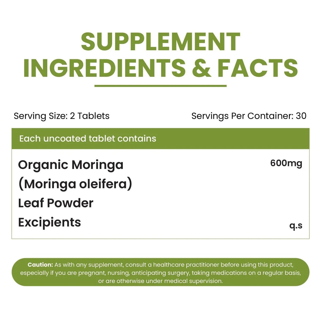 vlado’s himalayan organics moringa tablets 1200mg 