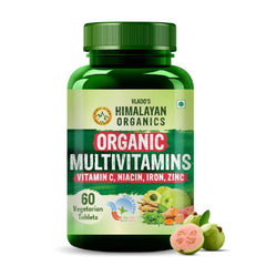 Vlado's Himalayan Organics, Organic Multivitamins with Ashwagandha, Zinc & Turmeric, Immunity & Stamina Support - 60 Veg Tablets