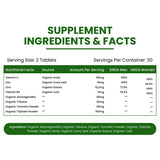 Vlado's Himalayan Organics, Organic Multivitamins with Ashwagandha, Zinc & Turmeric, Immunity & Stamina Support - 60 Veg Tablets