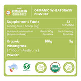 Vlado's Himalayan Organics, Wheatgrass Powder, Detox & Immunity Support - 100g