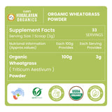 Vlado's Himalayan Organics, Wheatgrass Powder, Detox & Immunity Support - 100g
