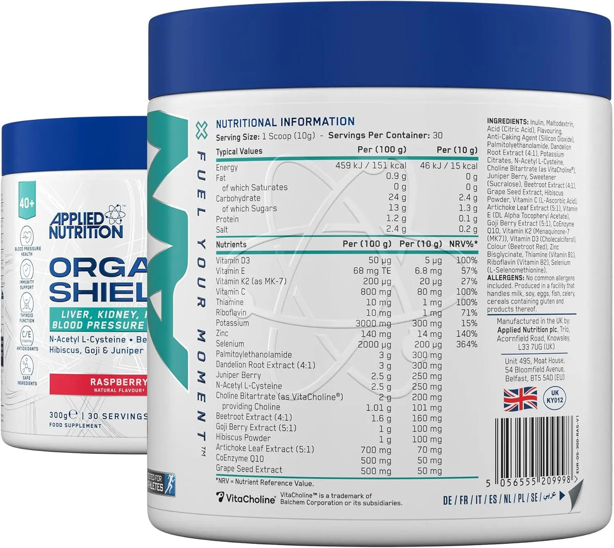 Applied Nutrition Organ Shield Powder 300g | 30 Servings
