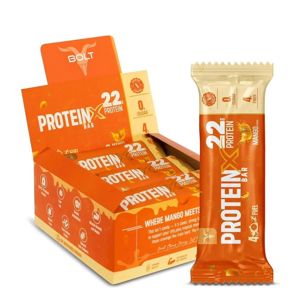 Bolt Nutrition High Protein Bar | Power Snack for Gym & Muscle Recovery | Pack of 5